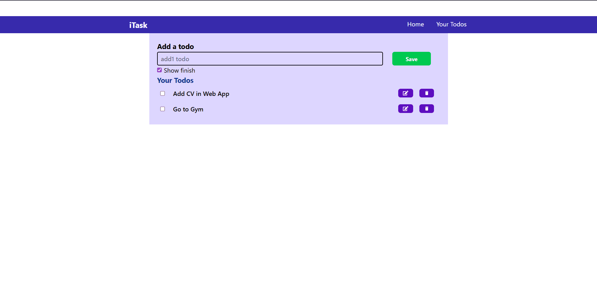 iTask — To Do List